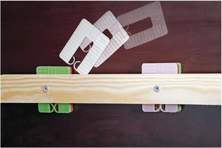 Roto/Gluske Distanzpalette EUROKLICK Typ 2 | 40 x 30 x 1 mm | Farbe weiss | 1000 Stück 40 x 30 x 1 m
