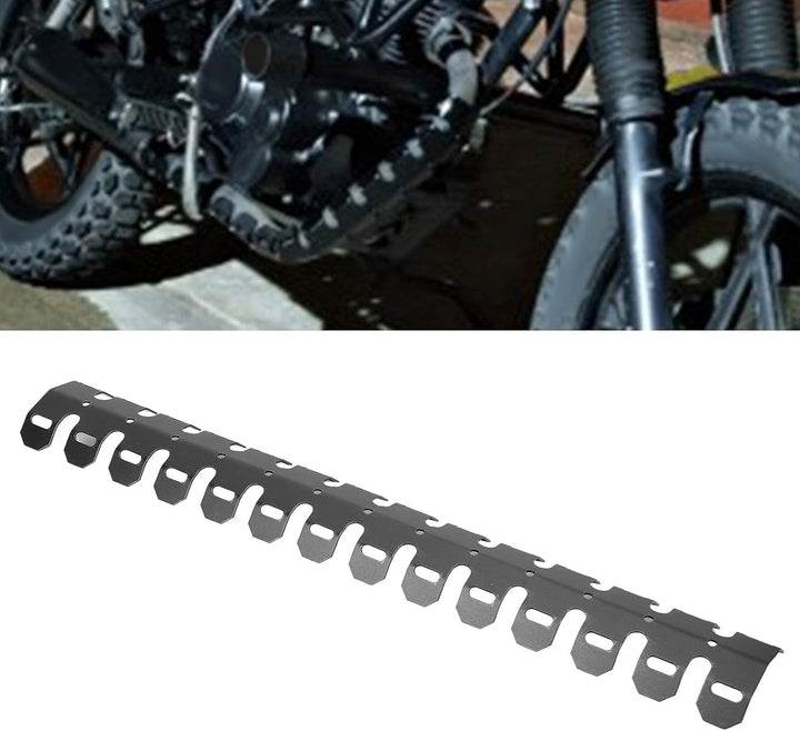 Aramox Auspuff Hitzeschutz, 23,85 Zoll Universal Motorrad Auspuffrohr Edelstahl Hitzeschild Schutzhü