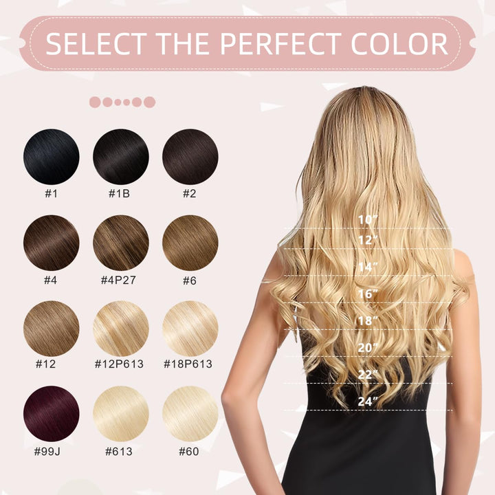 Silk-co Haarteile Echthaar Bonding Extensions Echthaar 0.8g Keratin U-Tip Haarverlängerung Glatt Hai