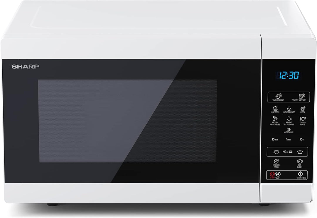 SHARP MS51EW Mikrowelle (Mikrowelle: 900W, 11 Leistungsstufen, Auftaufunktion, Abmessungen: 513x306x