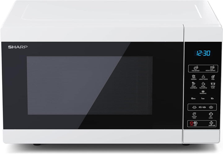 SHARP MS51EW Mikrowelle (Mikrowelle: 900W, 11 Leistungsstufen, Auftaufunktion, Abmessungen: 513x306x