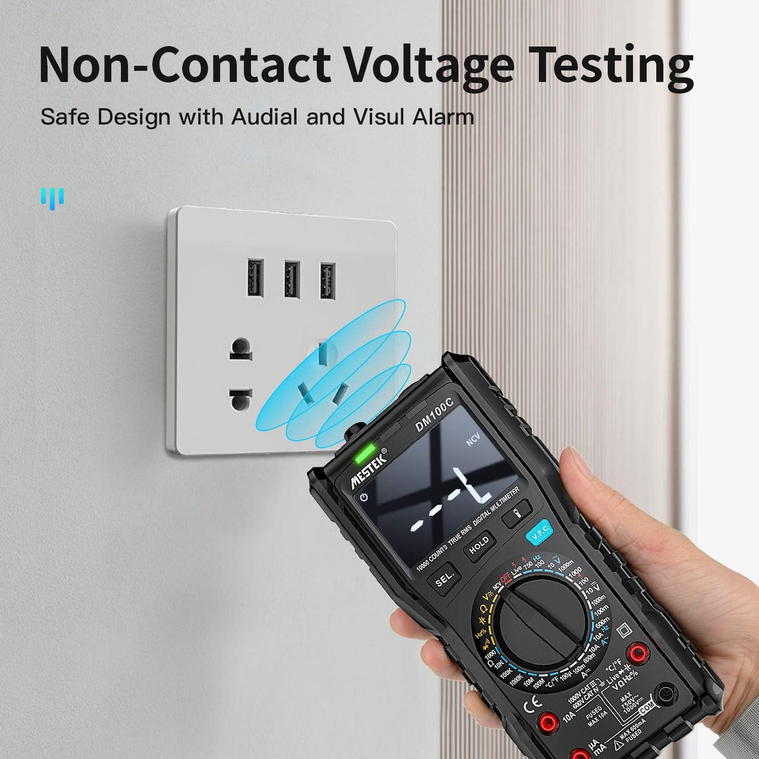 Digital Multimeter Spannungsprüfer AC DC Strommessgerät Stromzähler MESTEK Auto/Manueller Bereich Tr