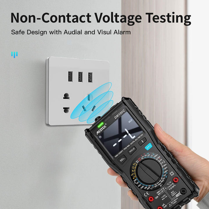 Digital Multimeter Spannungsprüfer AC DC Strommessgerät Stromzähler MESTEK Auto/Manueller Bereich Tr
