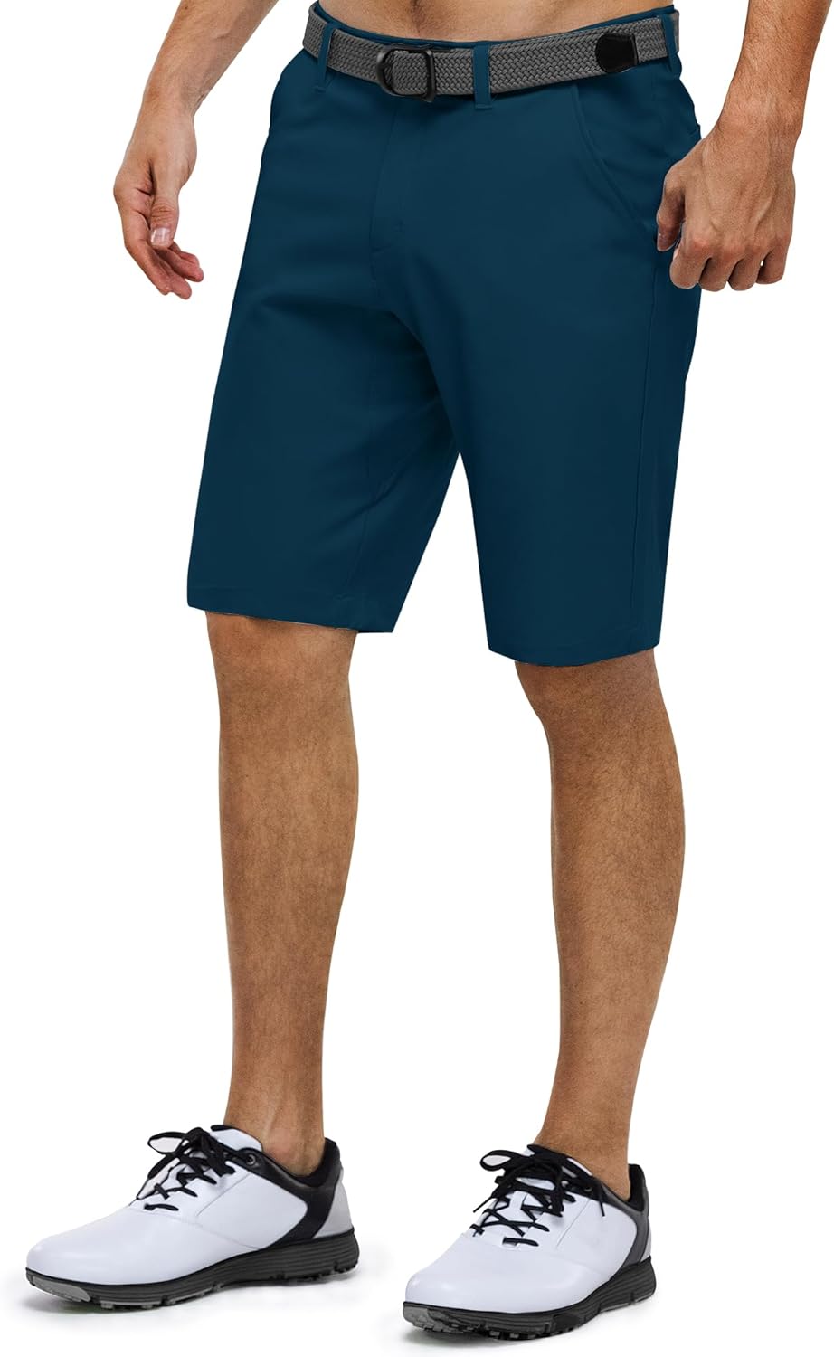 33,000ft Herren Golf Shorts Stretch Kurze Golfhosen Leichte Schnelltrocknende 11" Bermuda Shorts Kur