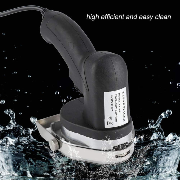 GOTOTOP 220 V elektrisches Grillmesser 80 W elektrischer Grillschneider – Edelstahlklinge – ergonomi