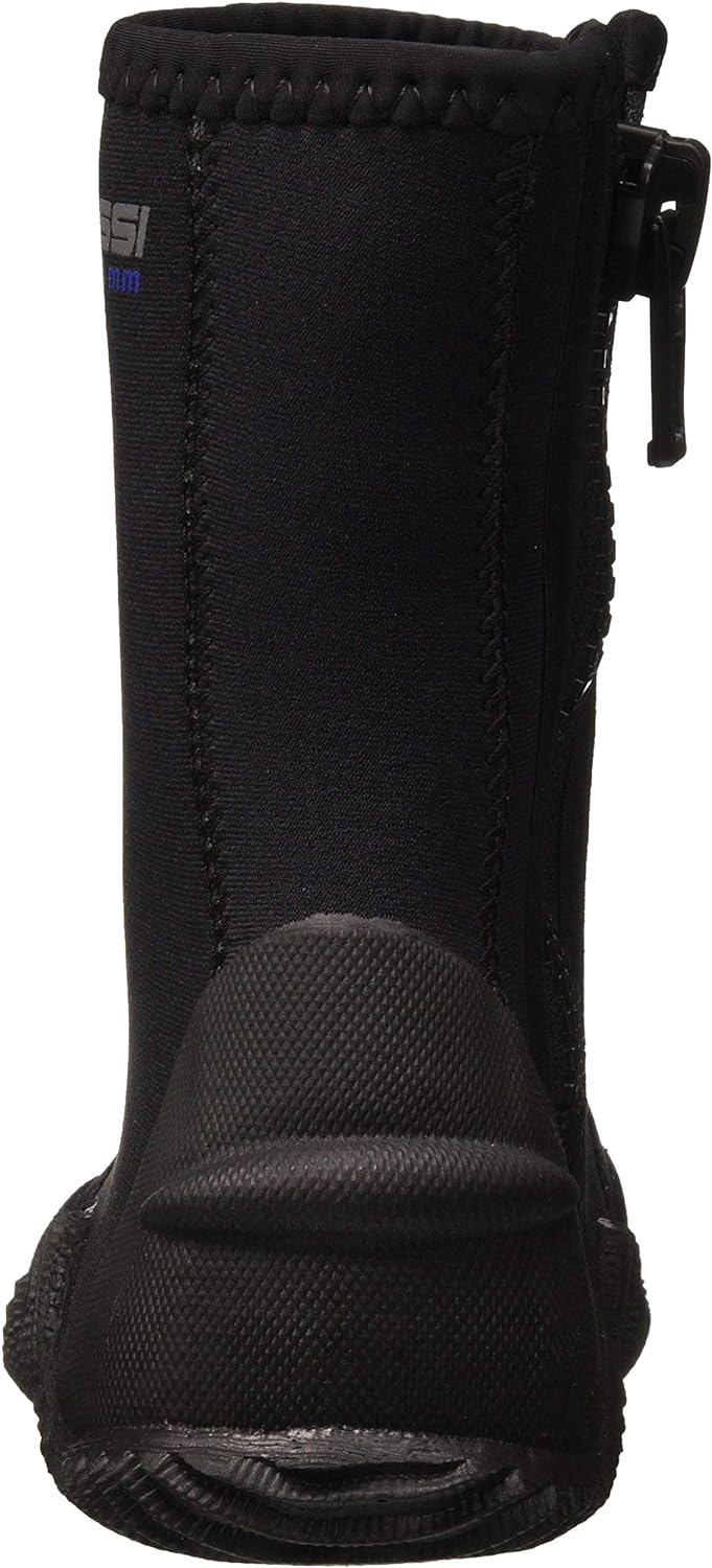 Cressi Men's Isla Boots Tauchschuhe aus Neopren mit Gummisohle X-Small 5mm Shwarz Logo Blau, X-Small