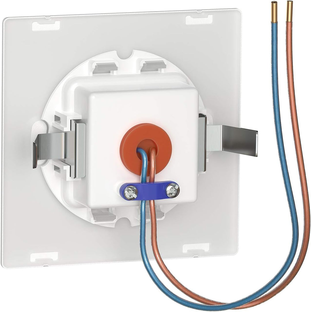 ledscom.de LED Treppenlicht/Downunder FOW für innen und aussen, Downlight, eckig, 85 x 85mm, warmwei