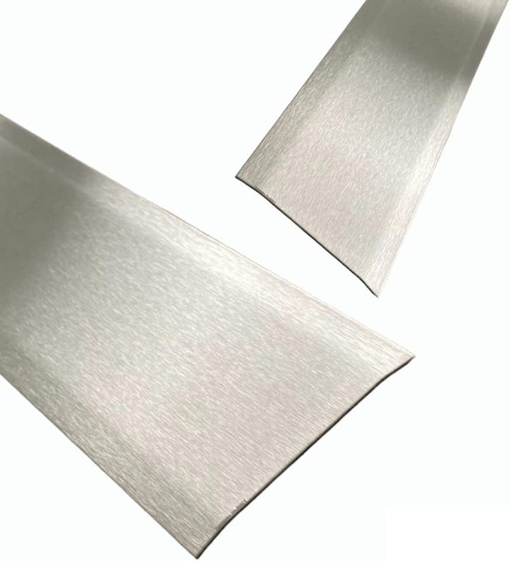 Übergangsprofil Edelstahl gebürstet 2000mm Edelstahl Übergangsprofil 125 mm Schenkelinnenmass aus Ed