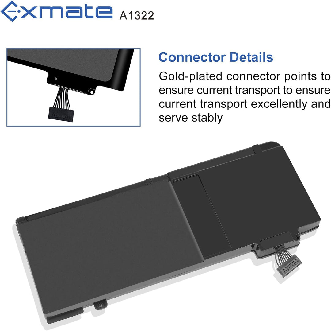 Exmate A1322 A1278 Akku für MacBook Pro 13 Zoll Mitte 2012 2010 2009,Anfang & Ende 2011(MC374LL/A MB