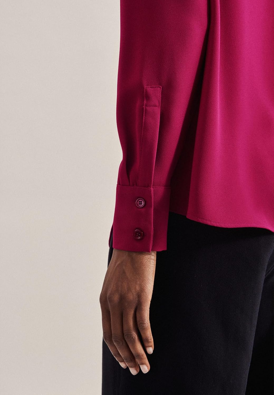 Seidensticker Damen Bluse - Fashion Bluse - Regular Fit - tailliert - Hemd Blusen Kragen - Bügelleic