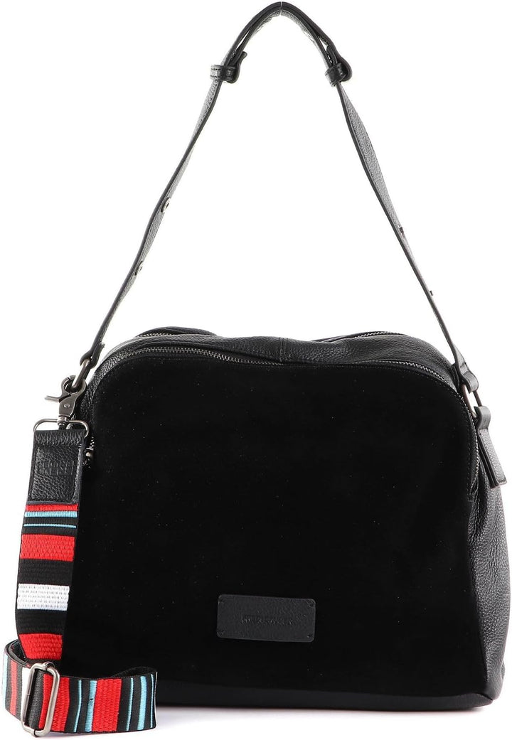 FREDsBRUDER Damen Schultertasche Alerassa schwarz/navy/weiss/hellrot One Size