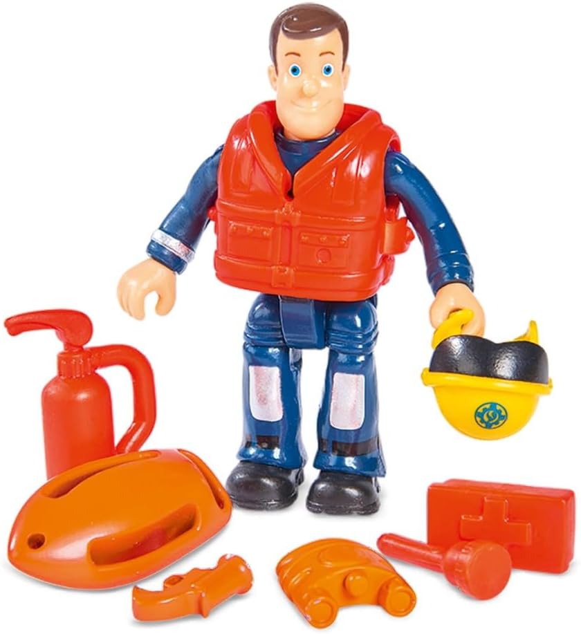 SIMBA 109251051038 Feuerwehrmann Sam Hydrus Mit Figur 20 cm Offizielles lizensiertes Feuerwehrfahrze