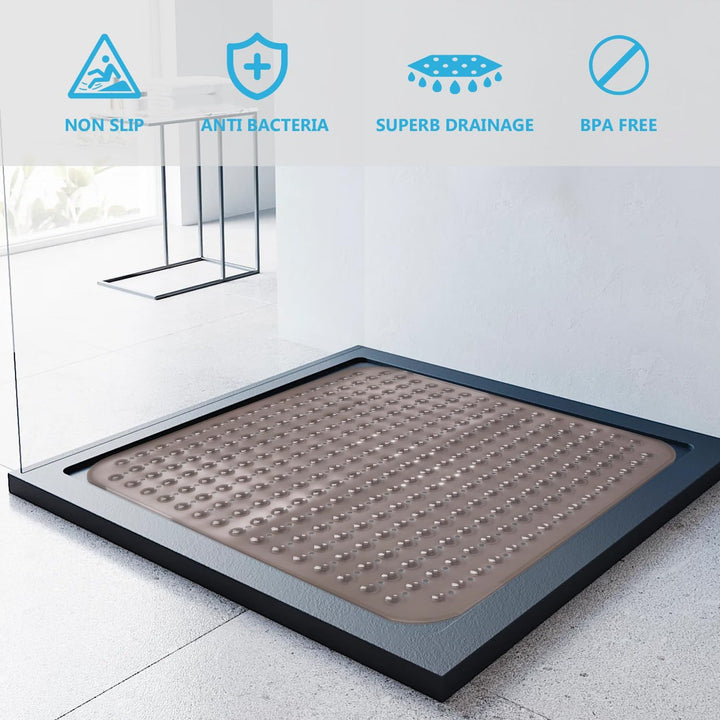 Duschmatte rutschfest 80x80cm Antirutschmatte Dusche: Leicht Zu Reinigen | Maschinenwaschbar Antirut