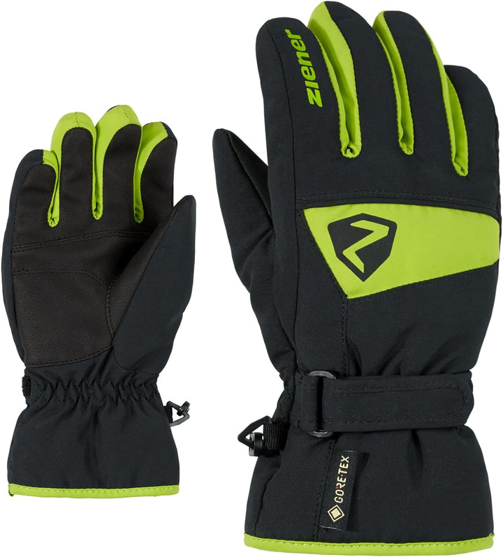 Ziener Kinder Lago GTX Glove Junior Ski-Handschuhe/Wintersport | Wasserdicht, Atmungsaktiv lime gree