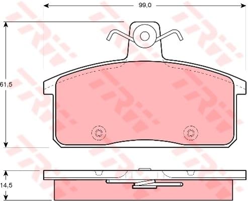 TRW GDB3202 Bremsbelag - (4-teilig)