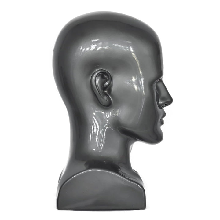 MIAOMANZI Männliche Schaufensterpuppe Kopf Professionelle Manikin Kopf für Display Perücken Hüte Kop