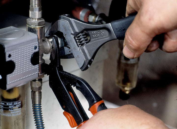 Bahco 9033 Rollgabelschluessel Schwarzes Phosphat-Finish – Standardbacke Schraubenschlüssel, Schwarz