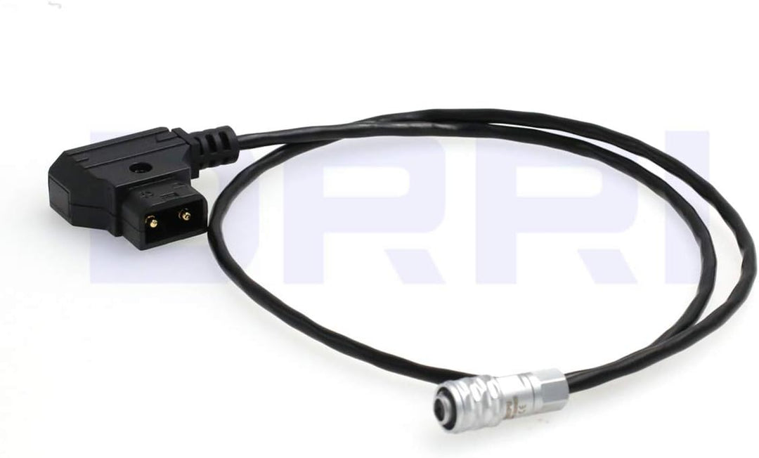 DRRI SF610 2-Pin auf Dtap Power Spiralkabel für Blackmagic Pocket Cinema Kamera 4K Gerades Kabel, Ge