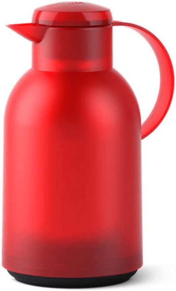 Emsa N40117 Samba Isolierkanne |1,5 Liter | Quick Press Verschluss | 12h heiss und 24h kalt | Transl