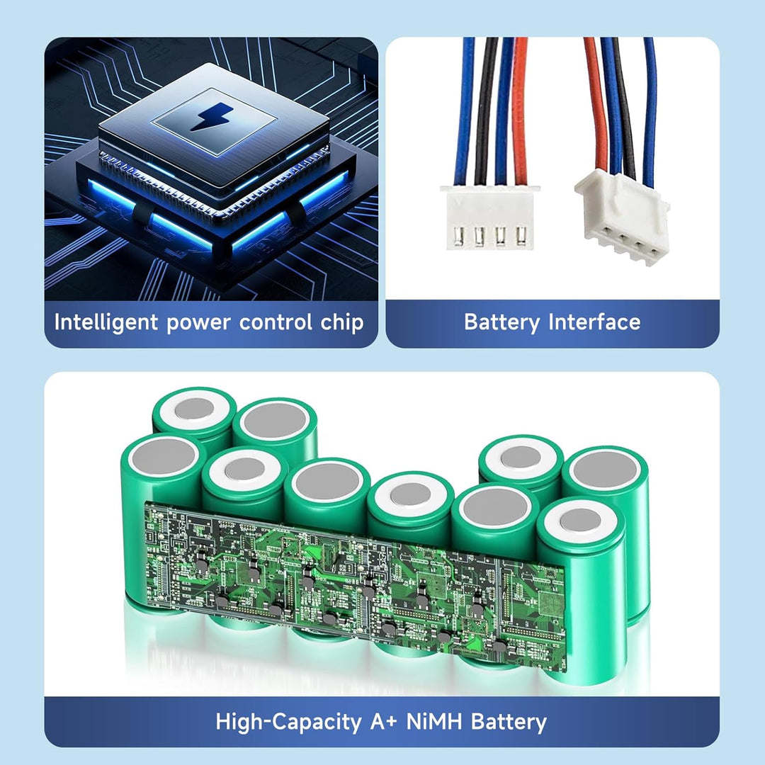 12V/3500mAh Ersatz Akku Für ECOVACS Deebot Ozmo 900, 901, 902, 907, 600, 610, M88, Deebot DE5G, Comb