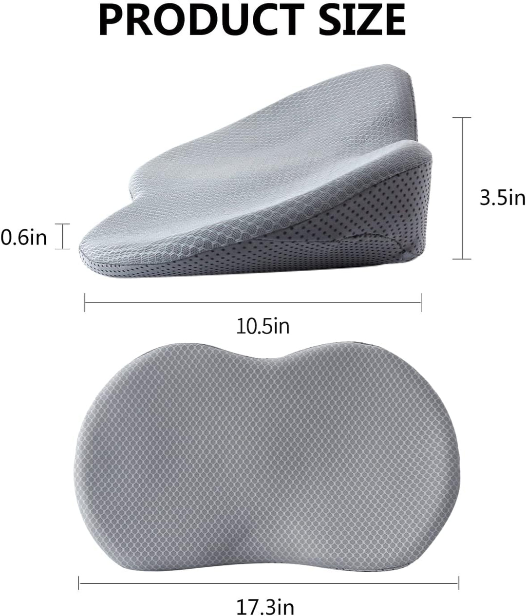 Autositzkissen,Ergonomisches Sitzkissen für Auto,Memory Foam Autositzauflage,keilkissen für Autositz
