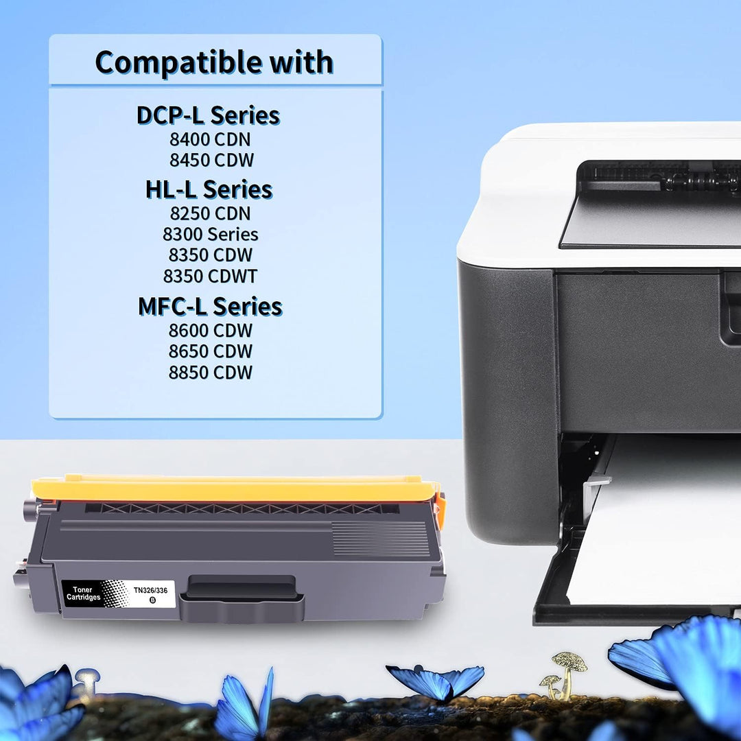 5x LOSMANN Toner Kompatibel für TN-336 TN-326 für Brother DCP-L8400CDN DCP-L8450CDW HL-L8250CDN HL-L