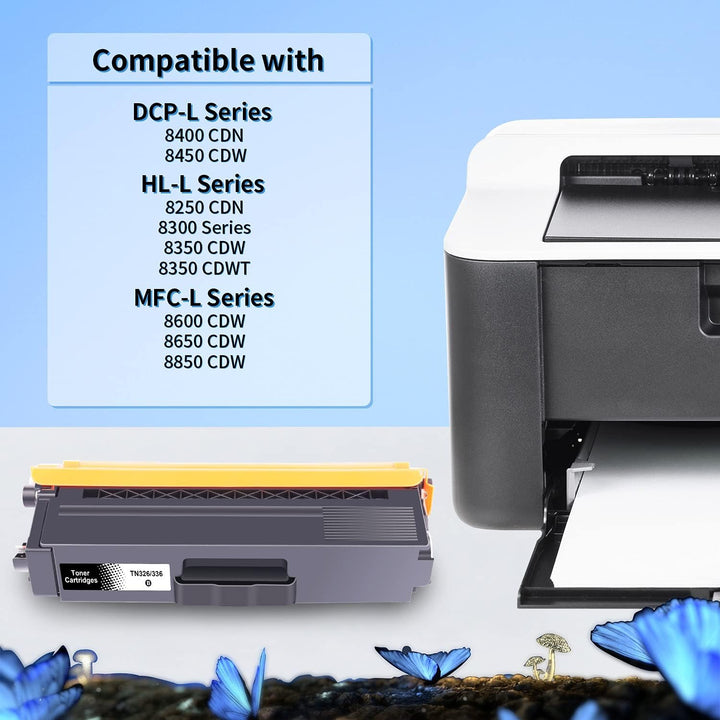 5x LOSMANN Toner Kompatibel für TN-336 TN-326 für Brother DCP-L8400CDN DCP-L8450CDW HL-L8250CDN HL-L