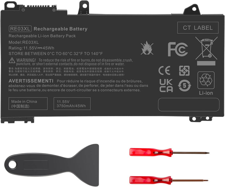 ASUNCELL 45Wh RE03XL Laptop Akku für HP ProBook 430 G6 440 G6 450 G6 455 G6 455R G6 HP RE03XL HSTNN-