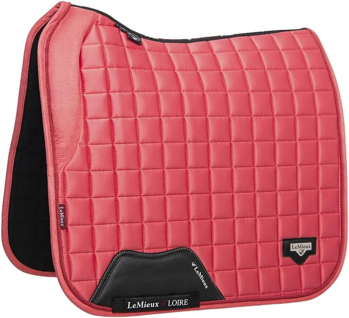 LeMieux Loire Memory Satin Dressurschabracke DR Square Papaya
