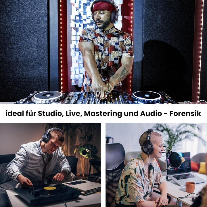 OneOdio Kopfhörer Over Ear, DJ Kopfhörer mit Kabel, Professionell Geschlossener Studio HiFi Kopfhöre
