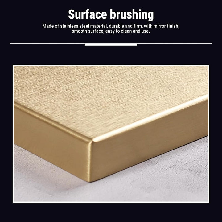 Deko Tablett Gold Tablett Rechteckig, Schmucktablett Edelstahl Badezimmer Tablett Dekotablett Schmuc