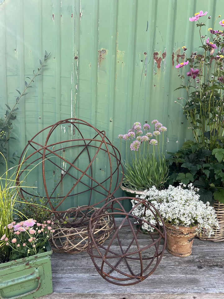 Rostkugel Dekokugel verrostet Drahtkugel Kugel Gartenkugel Metall Rost Deko Edelrost 40cm Durchmesse