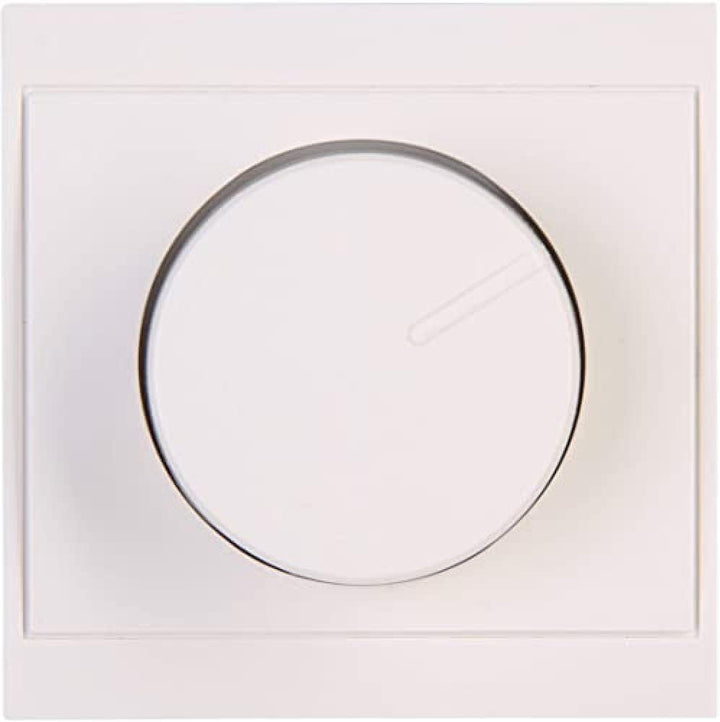 Kopp Malta weiss, Druck-Wechsel-Schalter, Kombigerät, LED-Dimmer, für Glüh-Lampen, 230V Halogenlampe