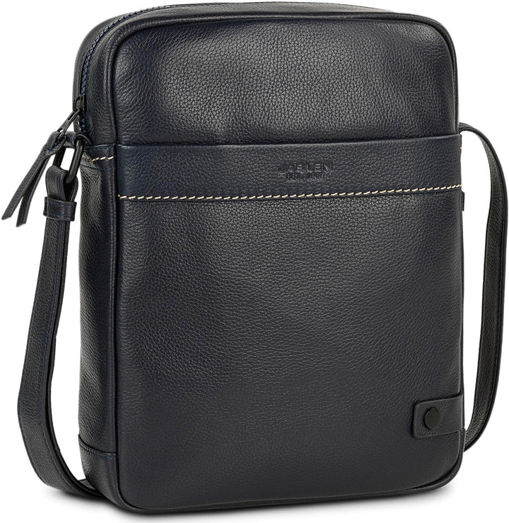 JASLEN - Leder Umhängetasche Herren - Umhängetasche Herren Leder mit Verstellbarem Riemen - Umhänget