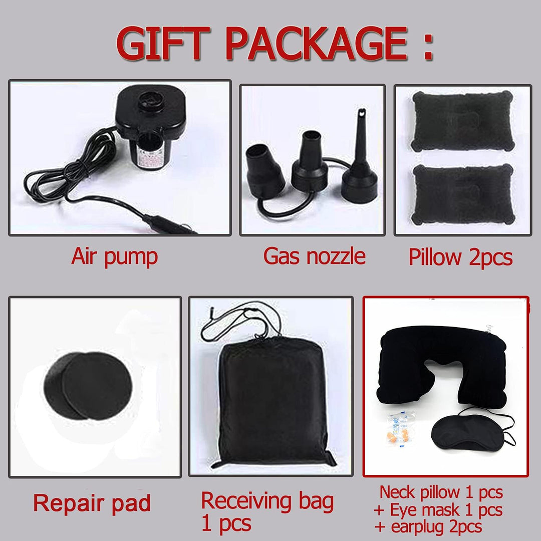 Icelus Auto Matratze SUV Luftmatratze with Luftpumpe 140 * 89 * 15 cm Aufblasbare Camping Kombi Luft