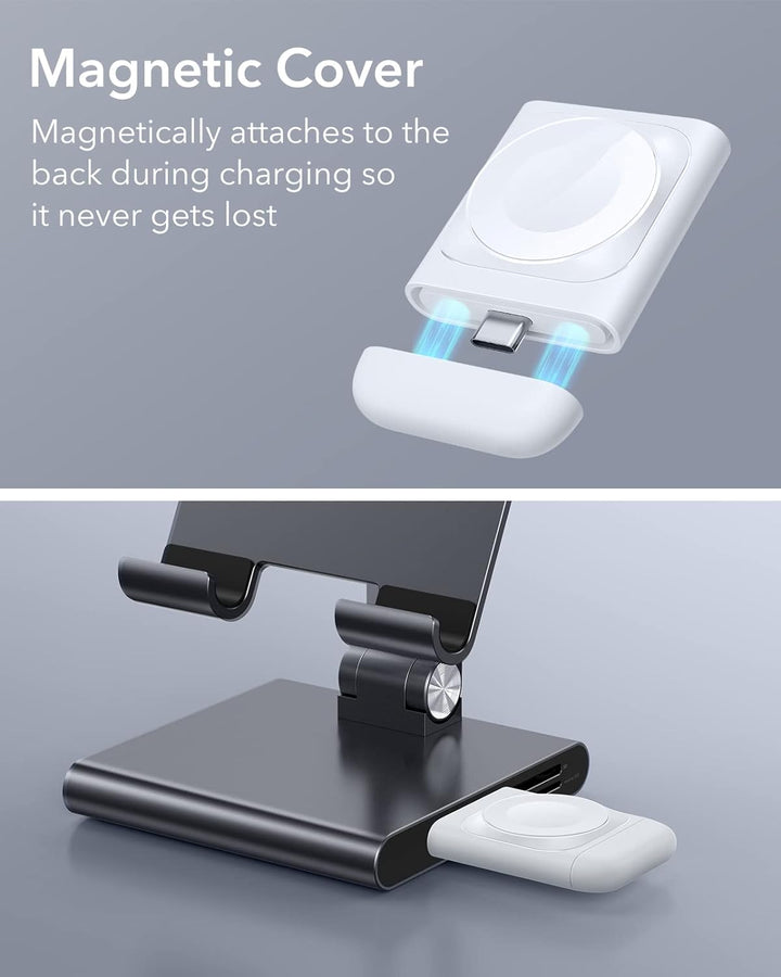 ESR Tragbares Ladegerät, Zertifiziert, klein & tragbar, Abdeckung, schnelle magnetische USB-C-Auflad