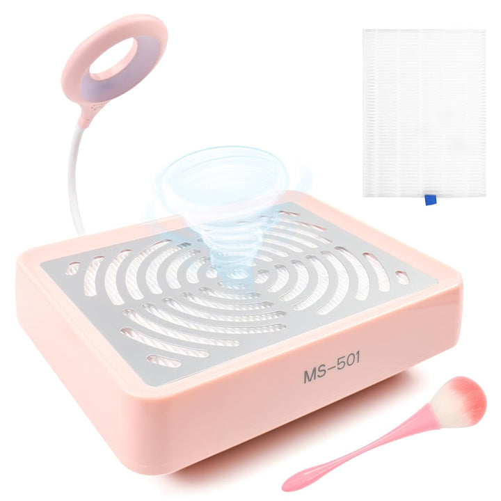 Staubabsaugung für Nägel mit Filter & Lampe,Professionelle nagelstaubsauger Nagel Staubabsaugung Sta