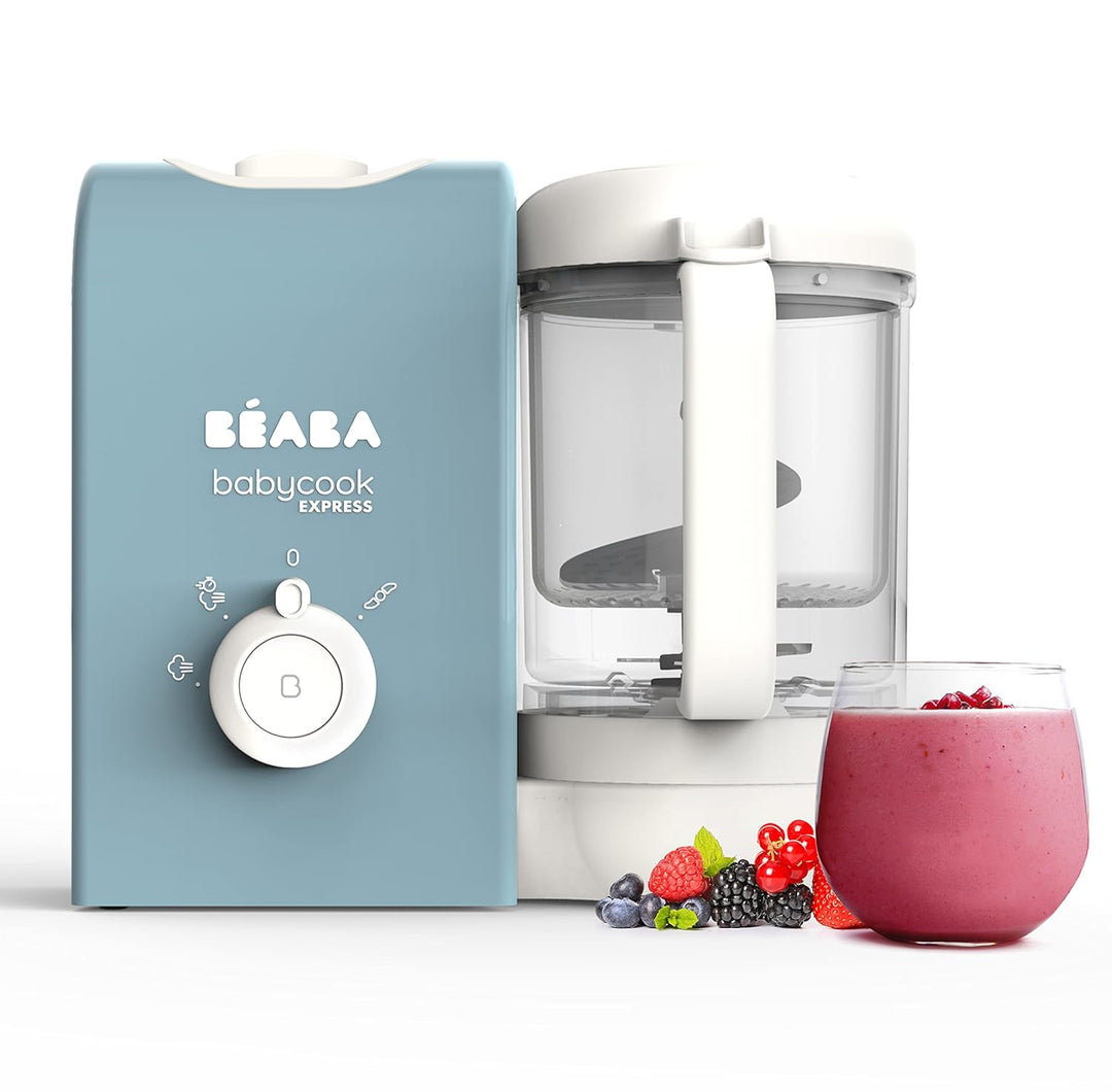 BEABA, Babycook Express, 4 in 1 Babynahrungszubereiter, schnelles Kochen: weniger als 15 Min., Mixen