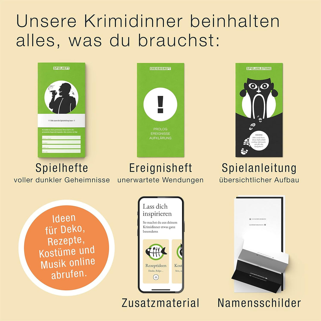 CULINARIO MORTALE® – Expedition in den Tod - Krimidinner für Zuhause für 5 bis 7 Personen - unterhal