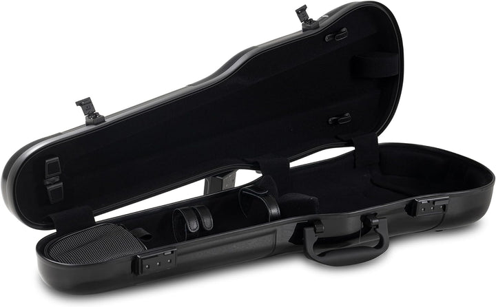 GEWA Violinformetui AIR 1.7 schwarz hochglanz Made in Germany ohne zusätzlichen Seitengriff schwarz