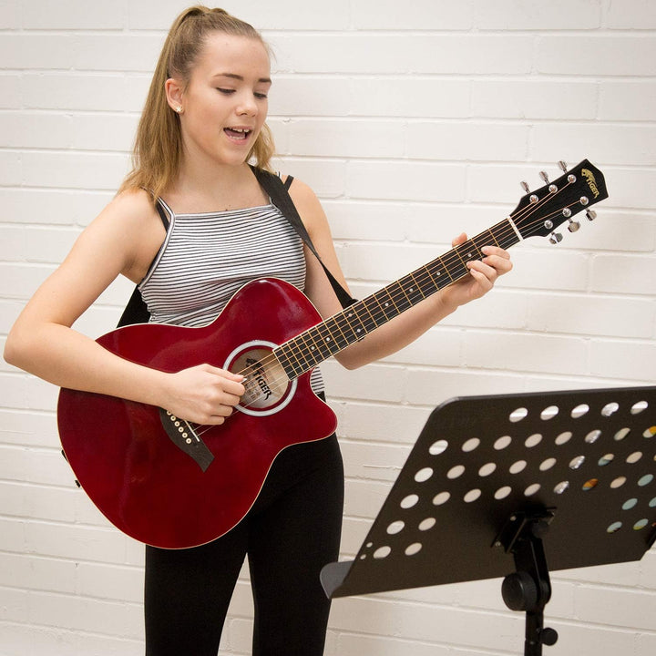 TIGER ACG1-SB Small Body Akustikgitarre, mit Stahlsaiten bespannte Akustikgitarre für Anfänger, Sonn