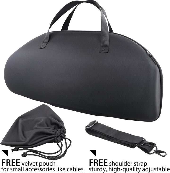 co2CREA Hart Tragetasche mit Mini Zubehörtasche und Schultergurt Für JBL Boombox 3 /Boombox 3 WiFi/B