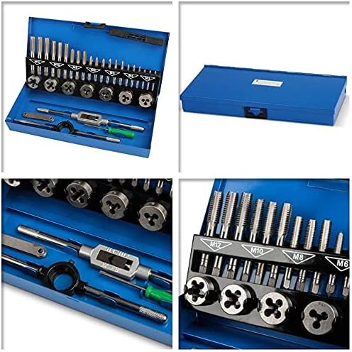 NAIZY 32 tlg Gewindeschneidsatz Gewindebohrer M3-M12 32 Teilig, 32 Teilig