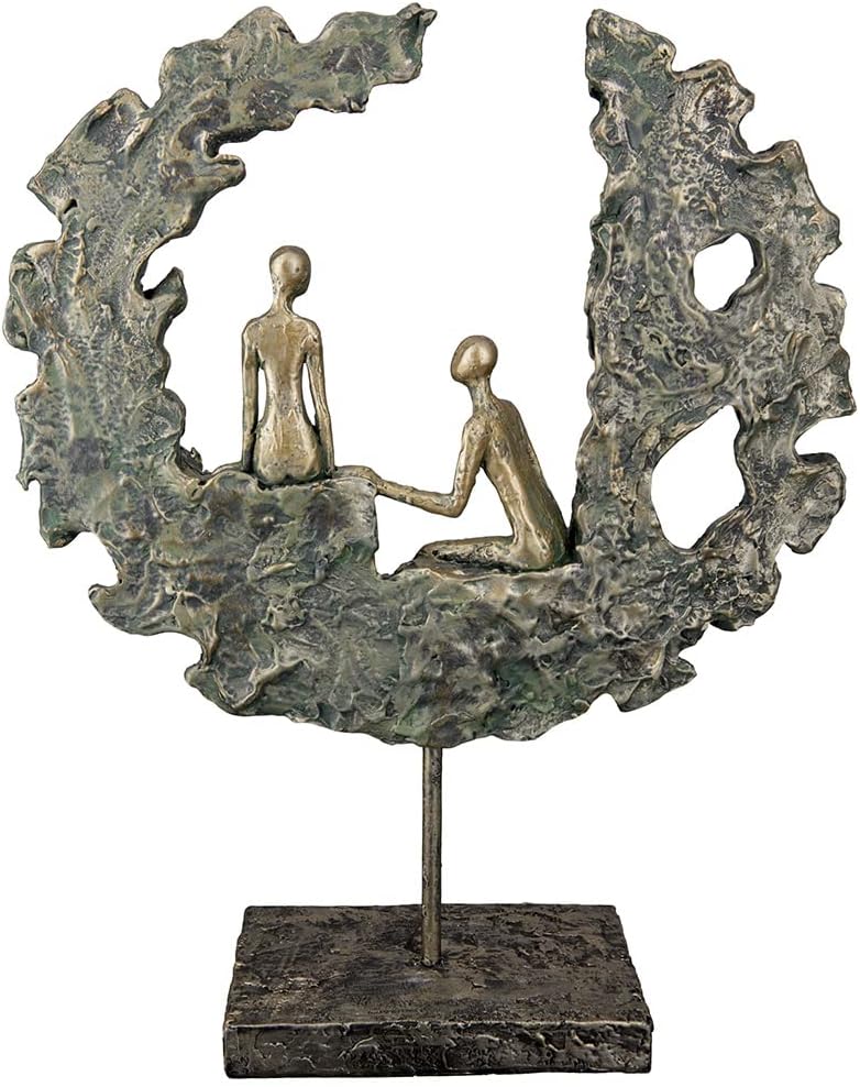 GILDE Deko Skulptur Figur aus Kunstharz - Hochzeitsgeschenk Geschenk für Frauen Dekoration Wohnzimme