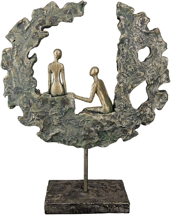 GILDE Deko Skulptur Figur aus Kunstharz - Hochzeitsgeschenk Geschenk für Frauen Dekoration Wohnzimme