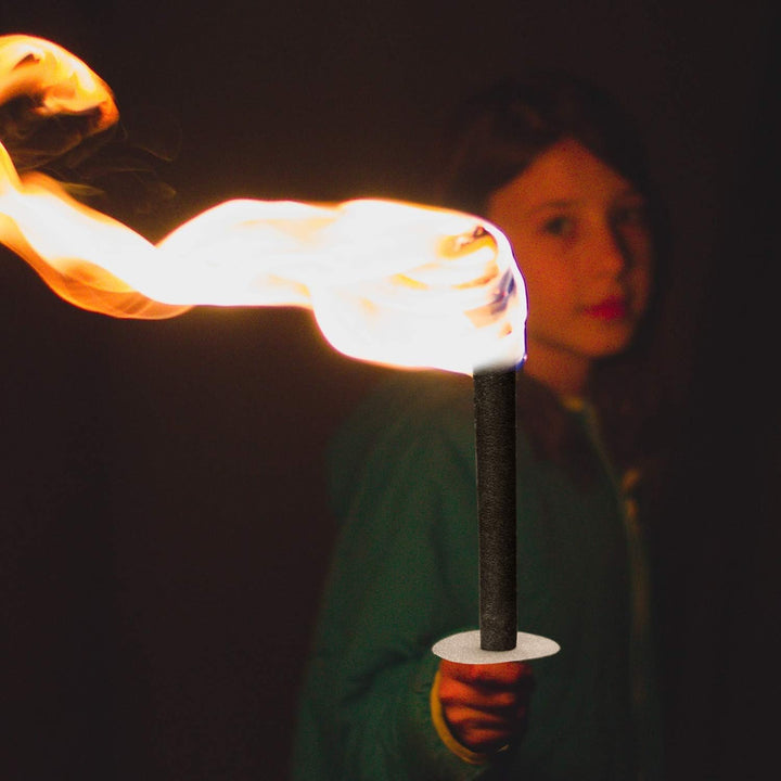 Tubiaz Wachsfackeln Brennzeit 100 min|100 StĂŒck Fackeln Mit Handschutz|Garten-Fackeln FĂŒr Nachtwande