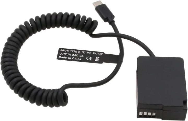 HangTon Power Bank QC PD 9V USB-C Dummy Akku für Panasonic G5 G7 G80 G99 FZ2500 FZ300 Sigma FP Kamer