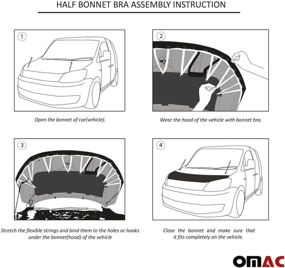 Haubenbra Steinschlagschutz Bonnet Bra kompatibel mit Audi A6 C7 2011-2018 Carbon Halb Halb Carbon E