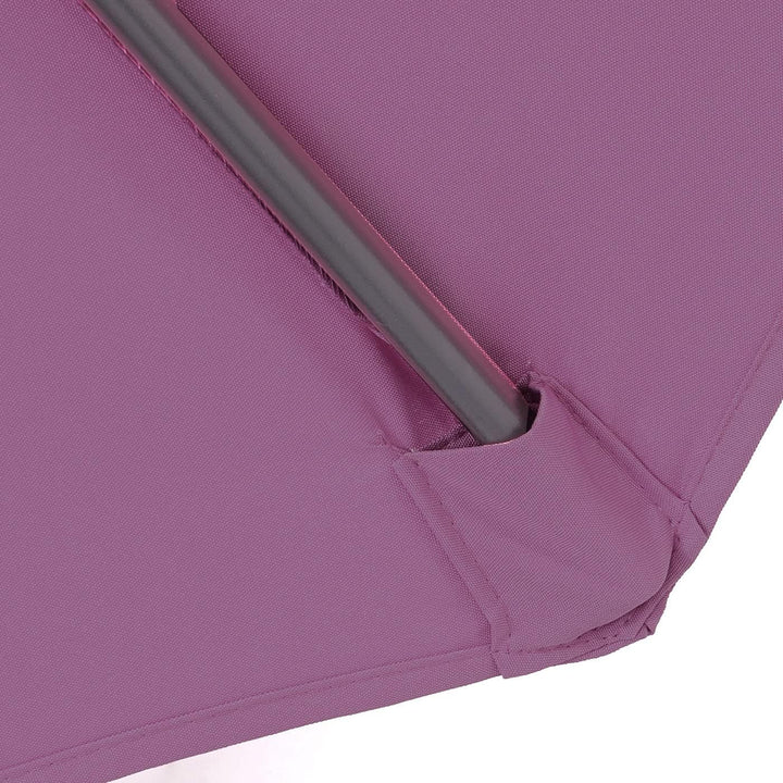 Mendler Ampelschirm Acerra, Sonnenschirm Sonnenschutz, Ø 3m neigbar, Polyester/Stahl 11kg mit Stände