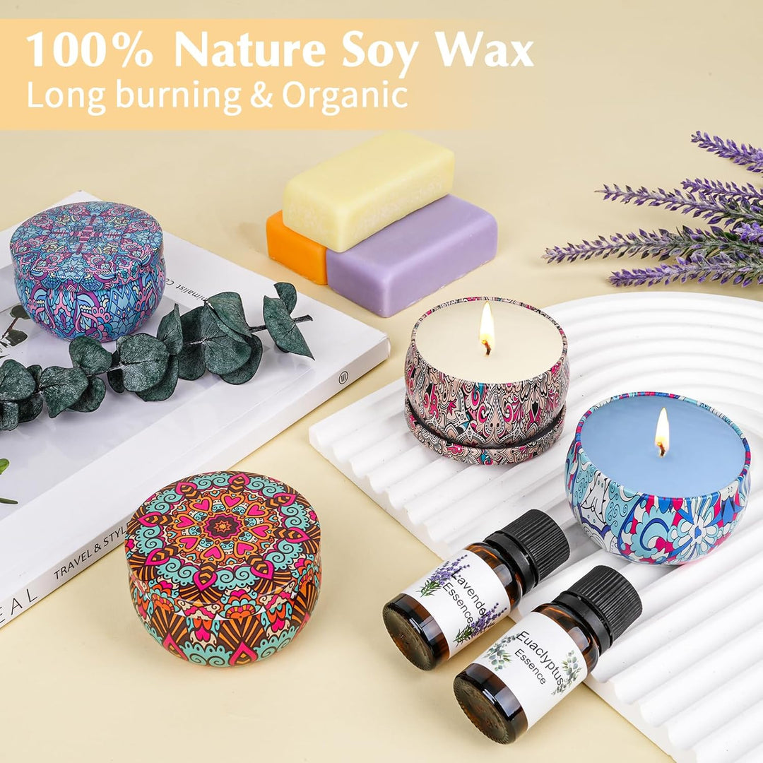 Kerzen Selber Machen Set,DIY Kerzenherstellung Kit,Duftkerzen Geschenkset,Kerzen Giessen Set mit 500